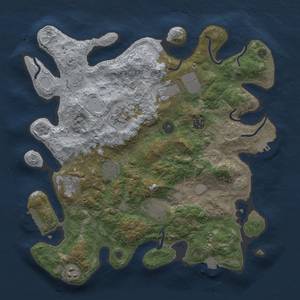 Thumbnail Rust Map: Procedural Map, Size: 3750, Seed: 942241318, 16 Monuments