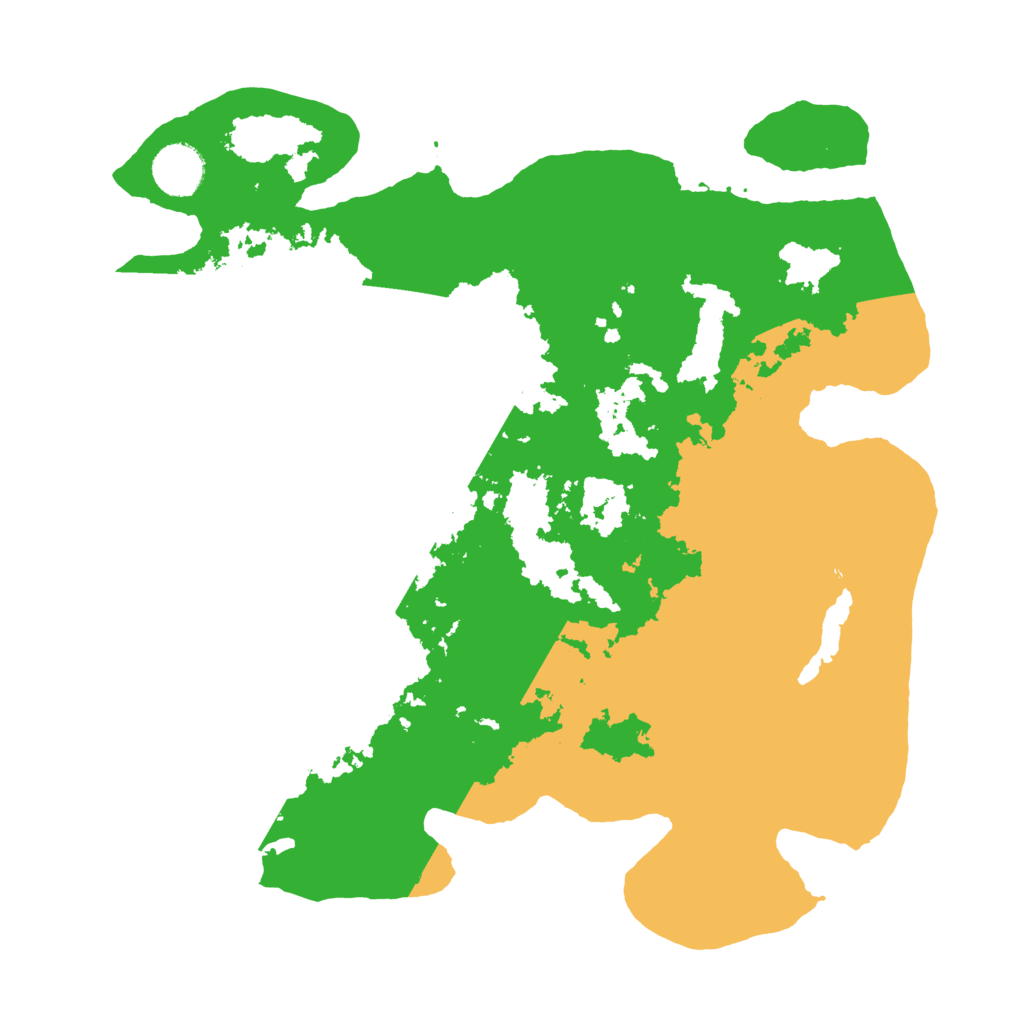 Biome Rust Map: Barren, Size: 3500, Seed: 660949845