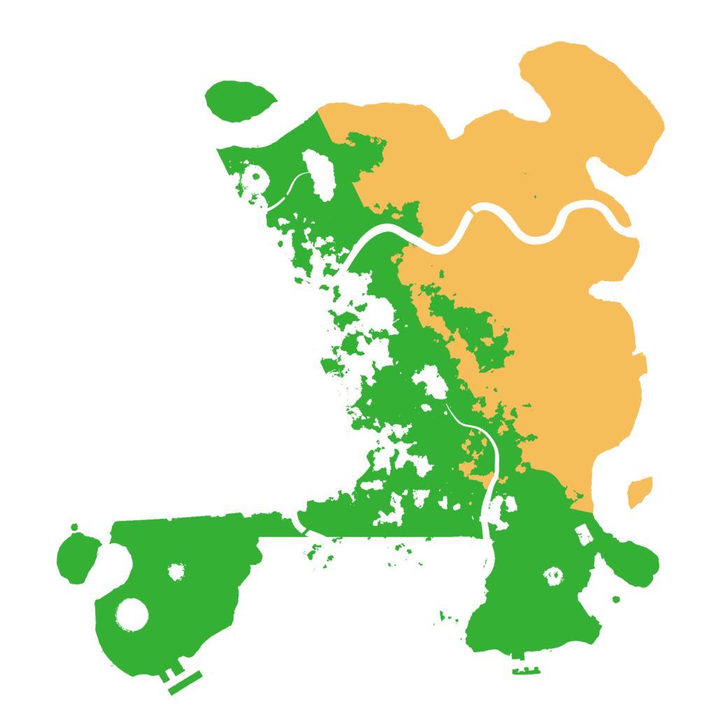 Biome Rust Map: Procedural Map, Size: 3900, Seed: 142612351