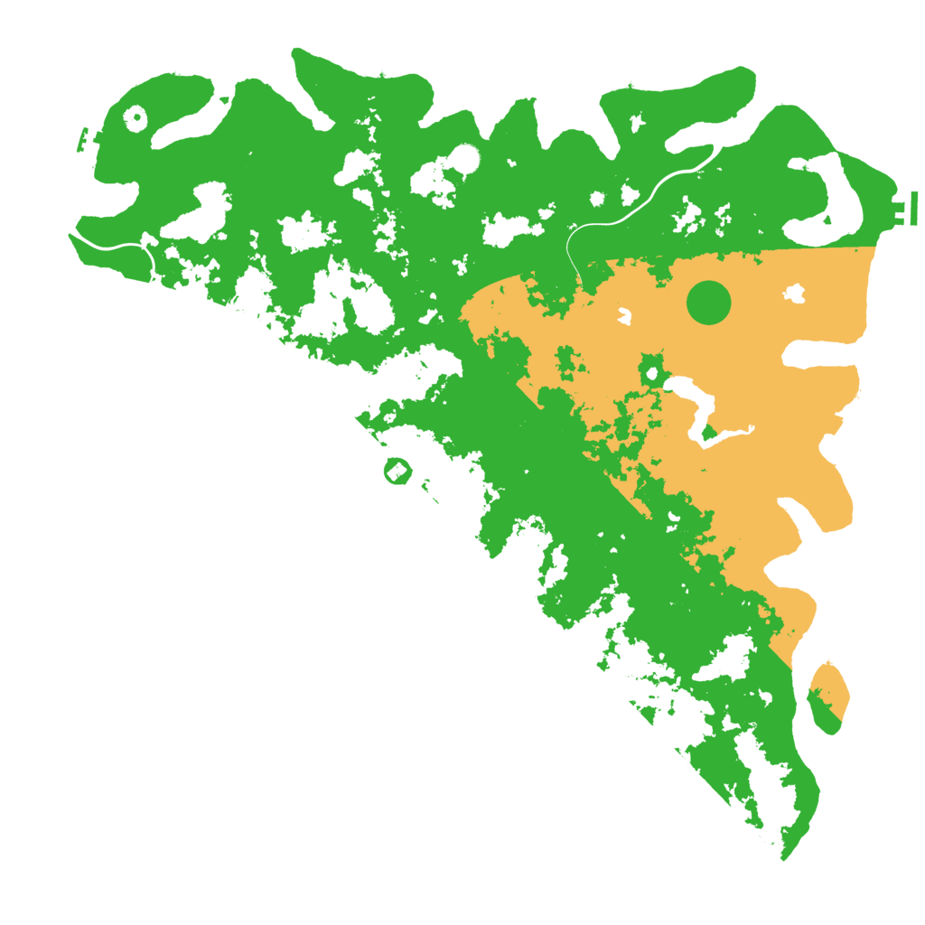 Biome Rust Map: Procedural Map, Size: 5500, Seed: 892105565