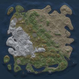 Thumbnail Rust Map: Procedural Map, Size: 4250, Seed: 1332062666, 19 Monuments