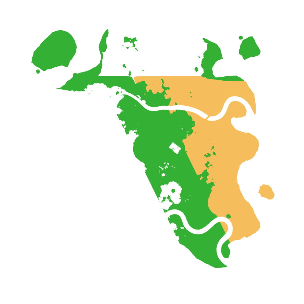 Biome Rust Map: Procedural Map, Size: 3000, Seed: 24582
