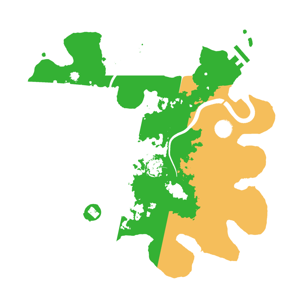 Biome Rust Map: Procedural Map, Size: 3000, Seed: 27795