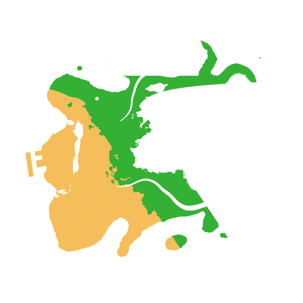 Biome Rust Map: Procedural Map, Size: 2500, Seed: 229664906