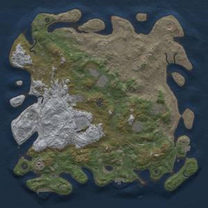 Thumbnail Rust Map: Procedural Map, Size: 4500, Seed: 443083234, 19 Monuments