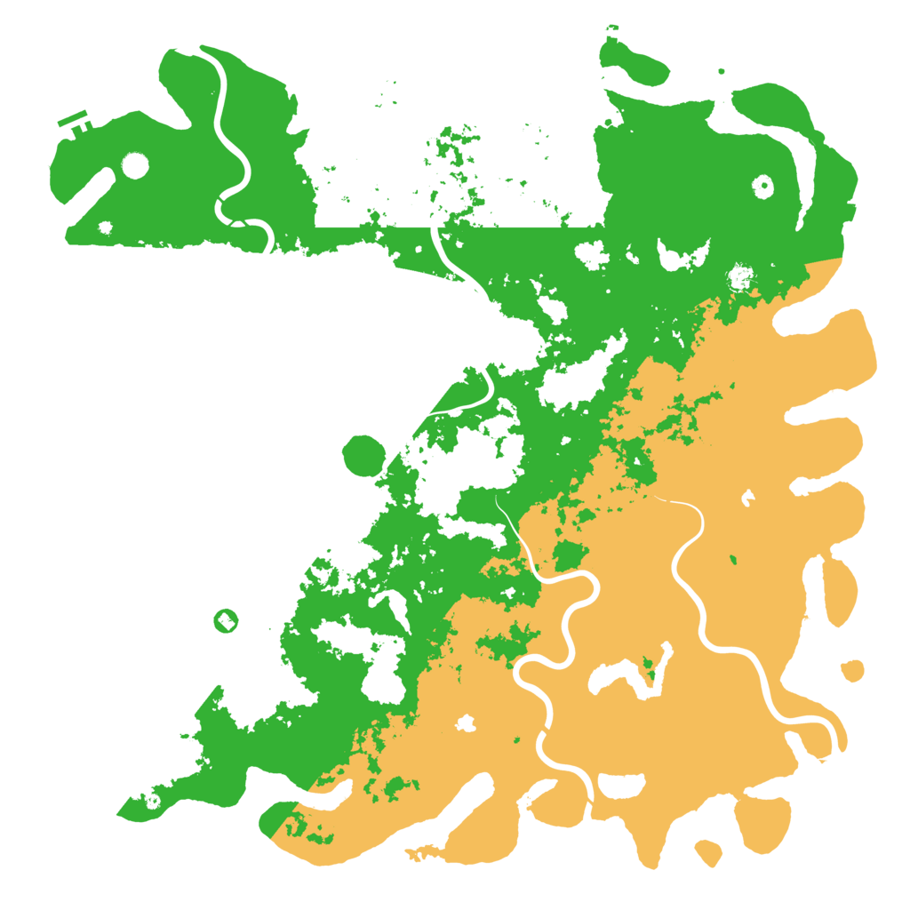 Biome Rust Map: Procedural Map, Size: 6000, Seed: 92814333