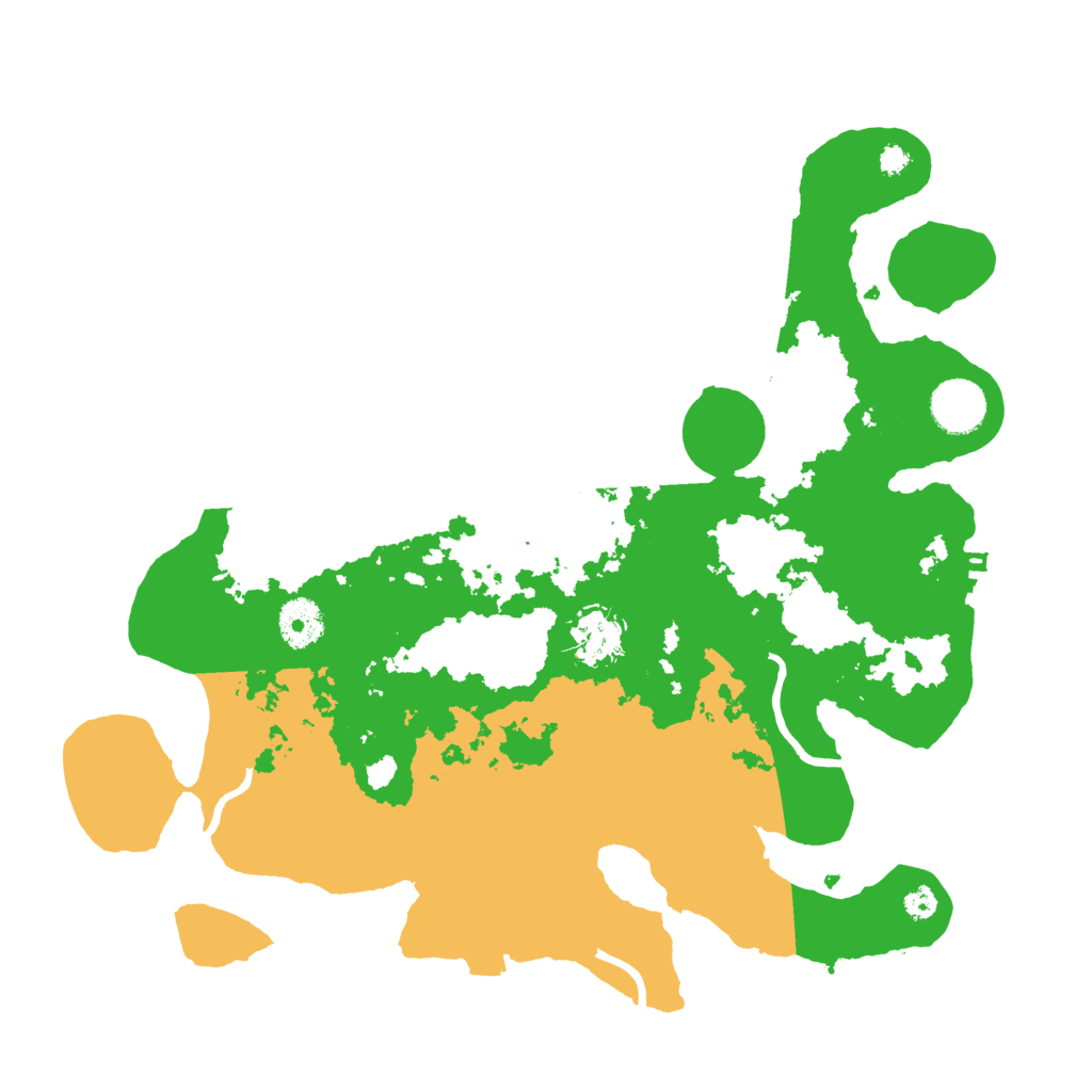 Biome Rust Map: Procedural Map, Size: 3500, Seed: 301733242