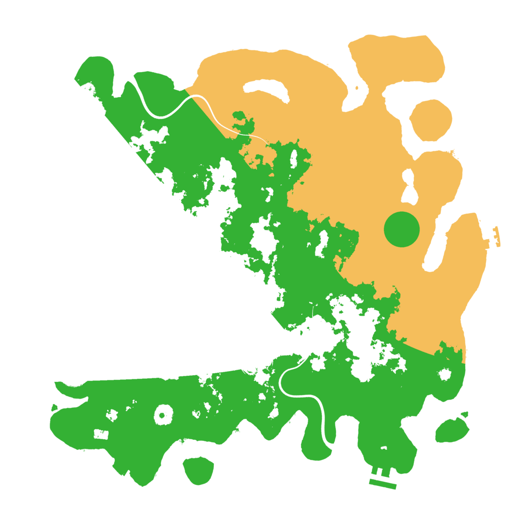 Biome Rust Map: Procedural Map, Size: 3850, Seed: 768609664