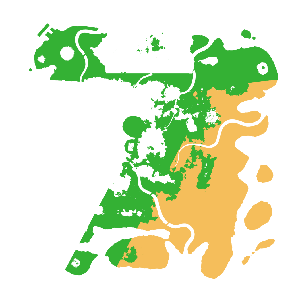 Biome Rust Map: Procedural Map, Size: 3800, Seed: 4554