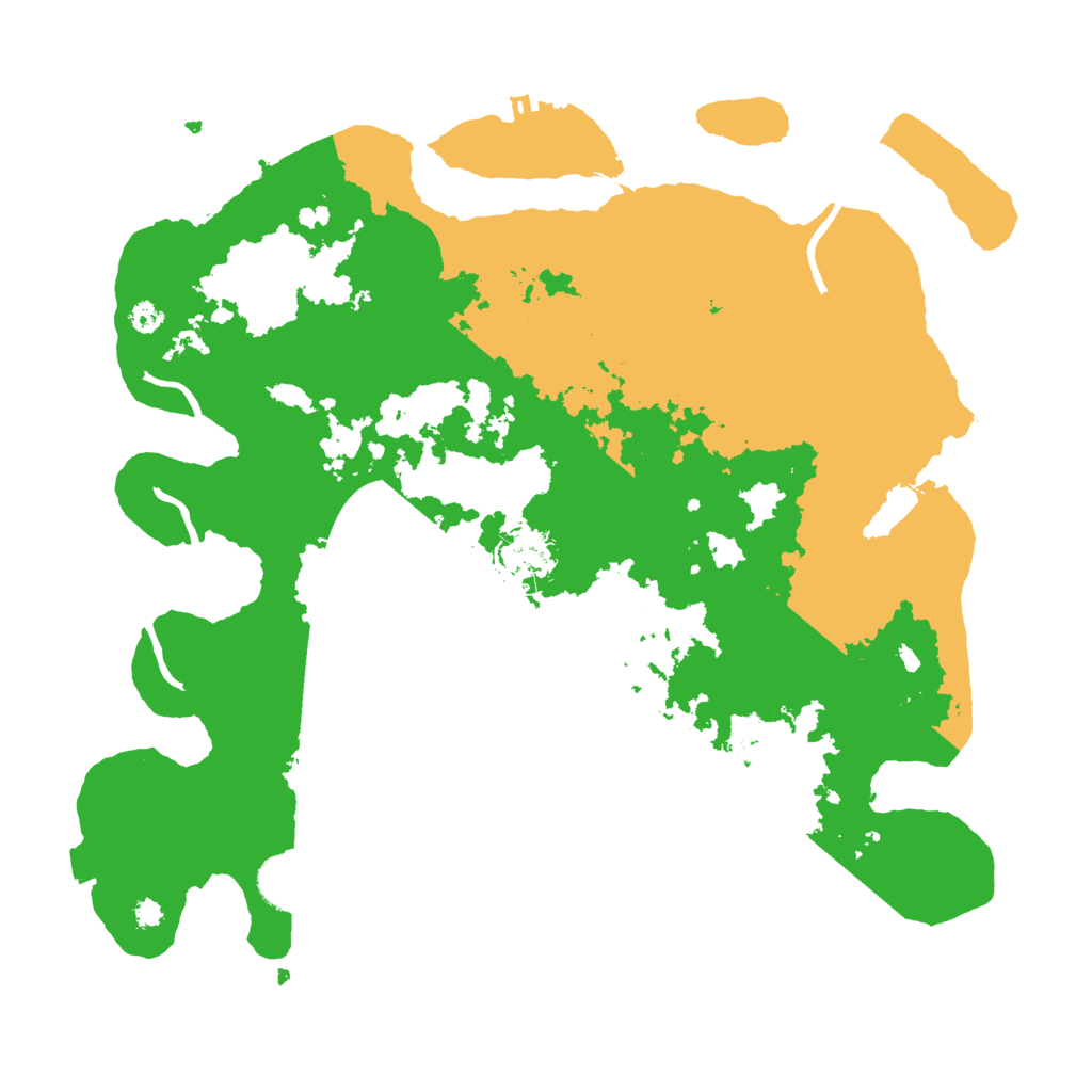 Biome Rust Map: Procedural Map, Size: 3500, Seed: 492341897