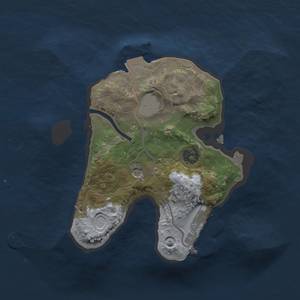 Thumbnail Rust Map: Procedural Map, Size: 1800, Seed: 2345235, 5 Monuments