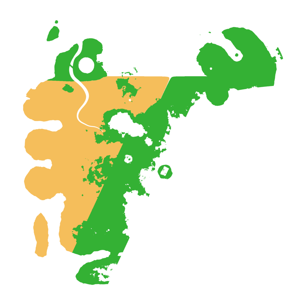 Biome Rust Map: Procedural Map, Size: 3700, Seed: 55513756