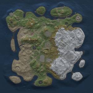 Thumbnail Rust Map: Procedural Map, Size: 3500, Seed: 179214002, 14 Monuments