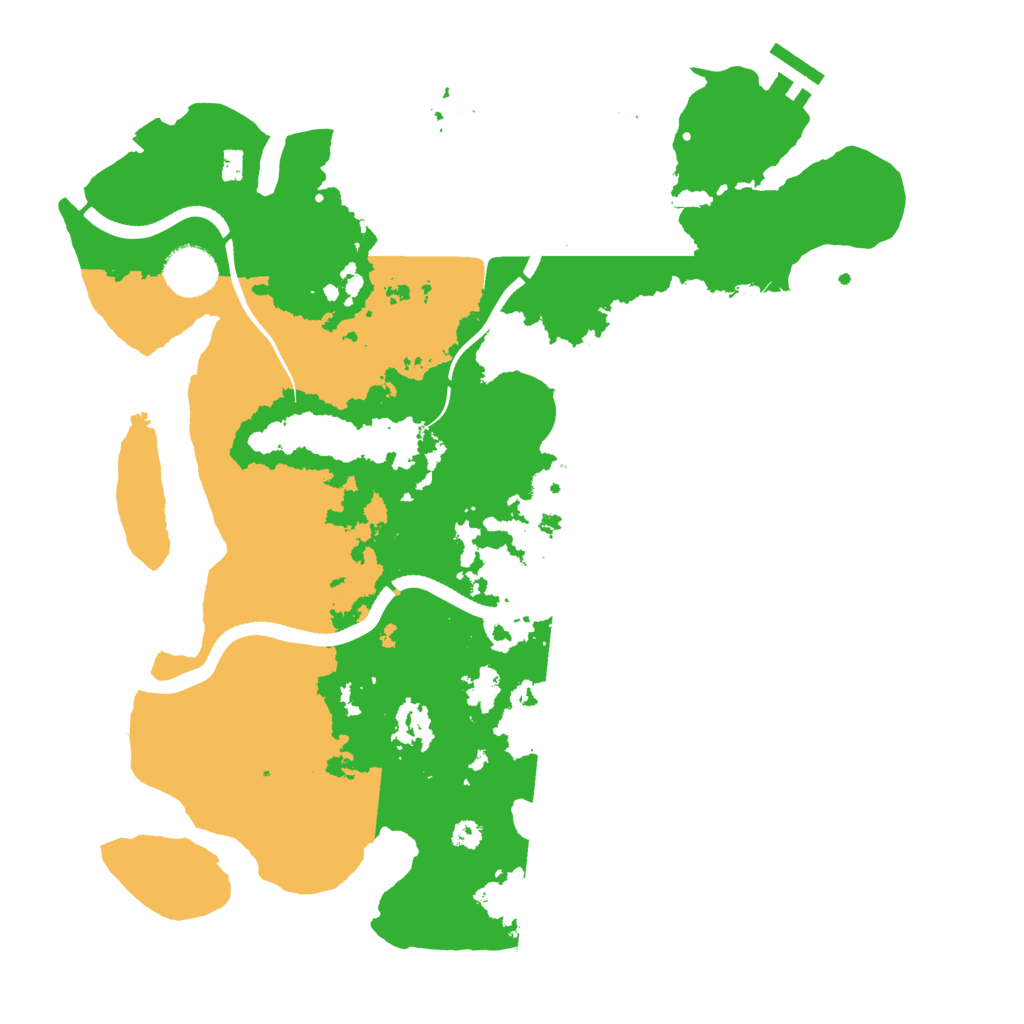 Biome Rust Map: Procedural Map, Size: 3500, Seed: 179214002