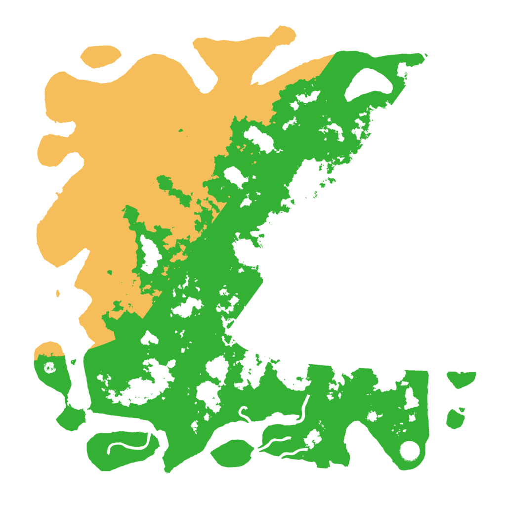Biome Rust Map: Procedural Map, Size: 4500, Seed: 57454