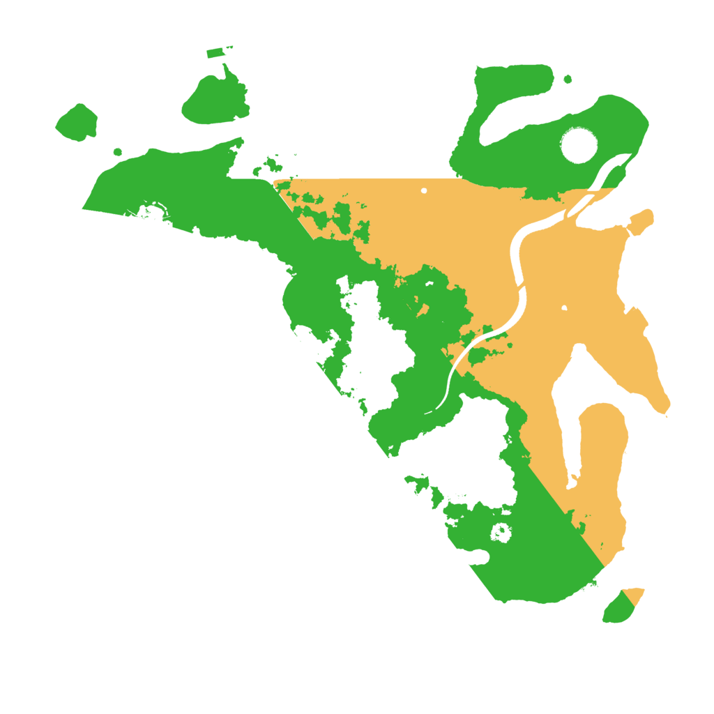 Biome Rust Map: Procedural Map, Size: 3500, Seed: 409860846