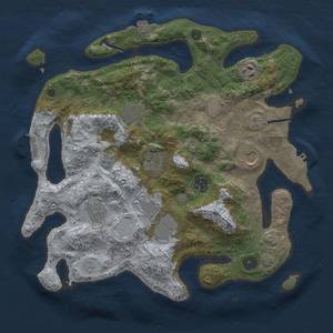 Thumbnail Rust Map: Procedural Map, Size: 3500, Seed: 409860846, 16 Monuments