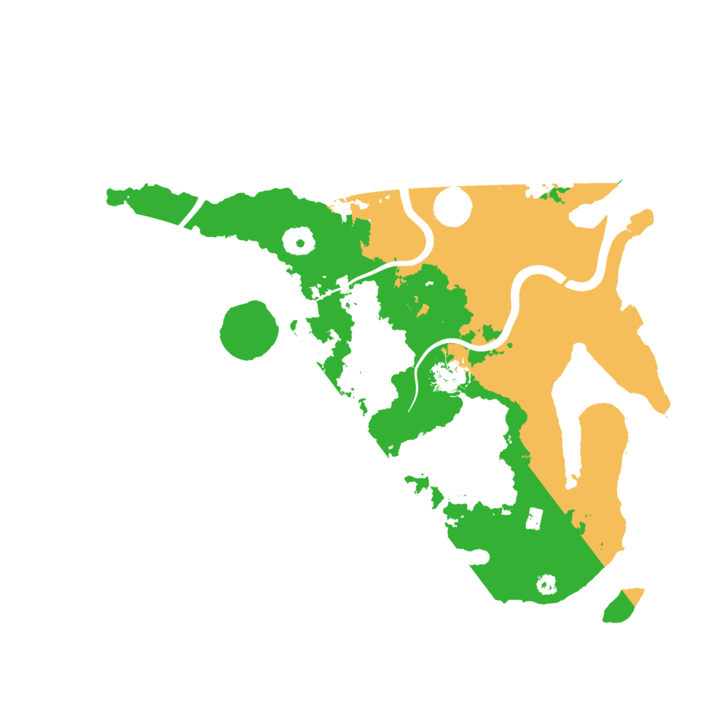 Biome Rust Map: Procedural Map, Size: 3500, Seed: 409860846
