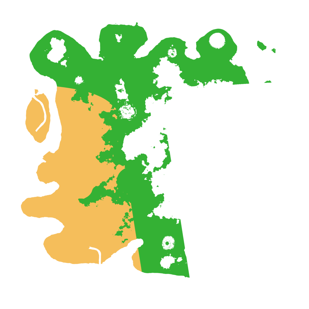 Biome Rust Map: Procedural Map, Size: 3500, Seed: 144805