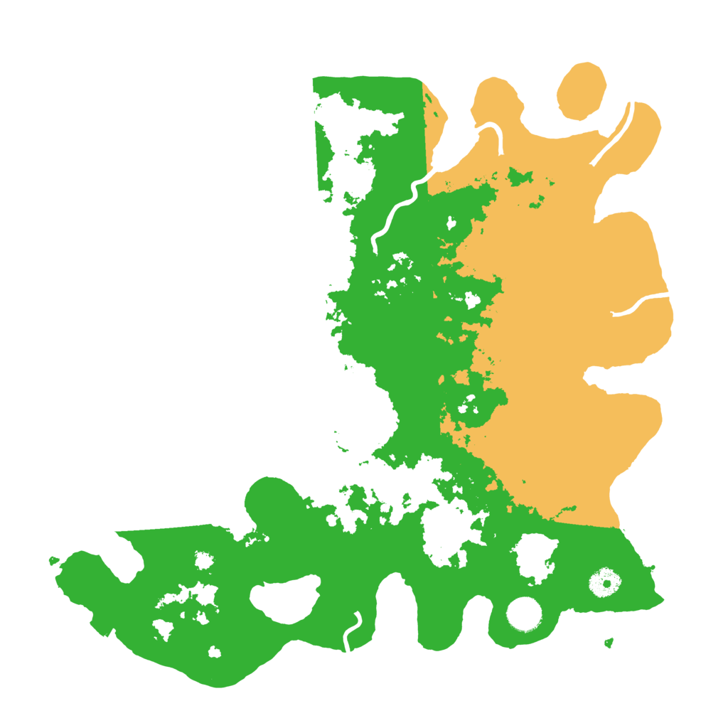 Biome Rust Map: Procedural Map, Size: 3700, Seed: 214522764