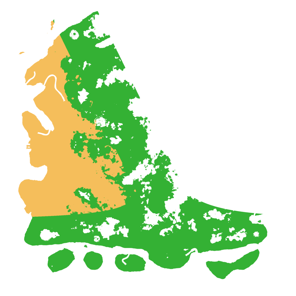 Biome Rust Map: Procedural Map, Size: 4800, Seed: 25015