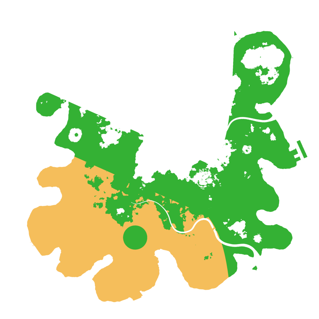 Biome Rust Map: Procedural Map, Size: 3500, Seed: 762371655