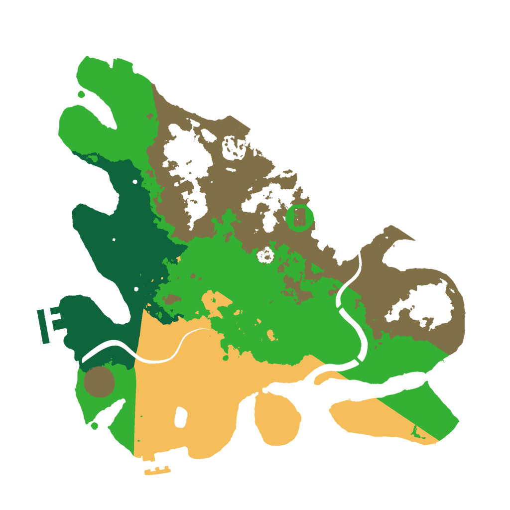 Biome Rust Map: Procedural Map, Size: 3000, Seed: 689522136
