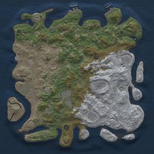 Thumbnail Rust Map: Procedural Map, Size: 4250, Seed: 501238751, 18 Monuments