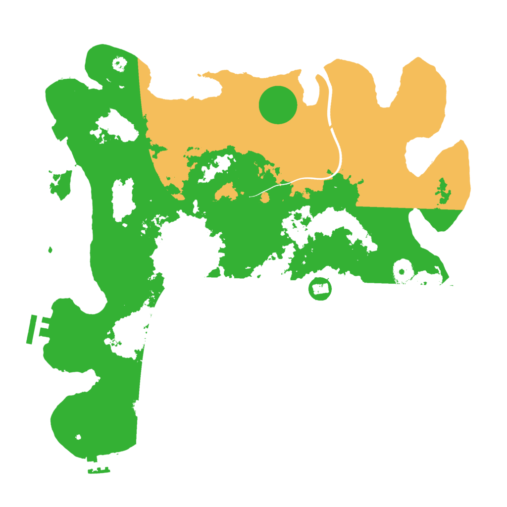 Biome Rust Map: Procedural Map, Size: 3500, Seed: 114929116