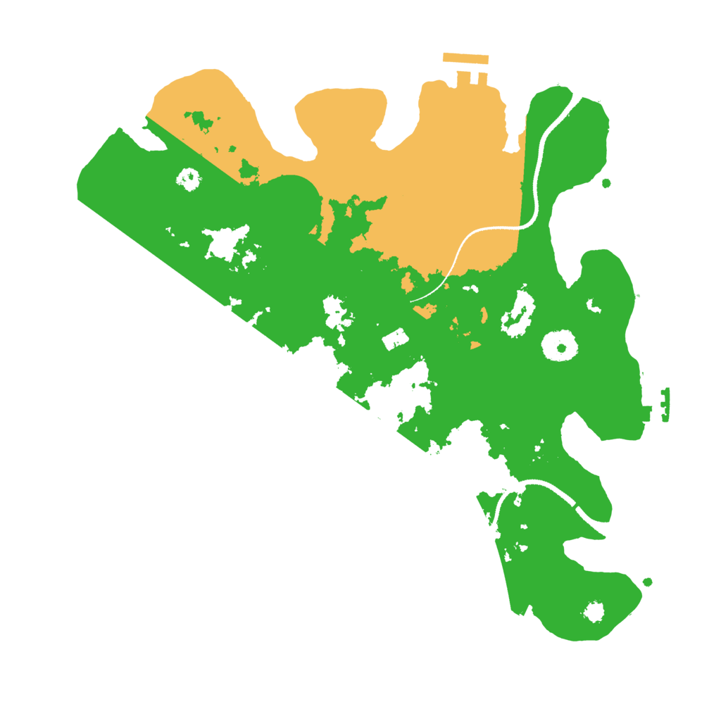 Biome Rust Map: Procedural Map, Size: 3200, Seed: 19962601