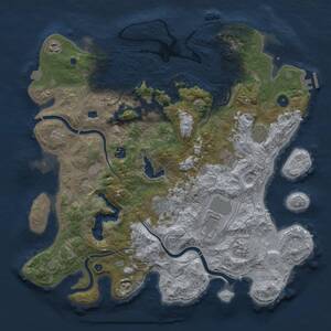 Thumbnail Rust Map: Procedural Map, Size: 4250, Seed: 1518025901, 15 Monuments
