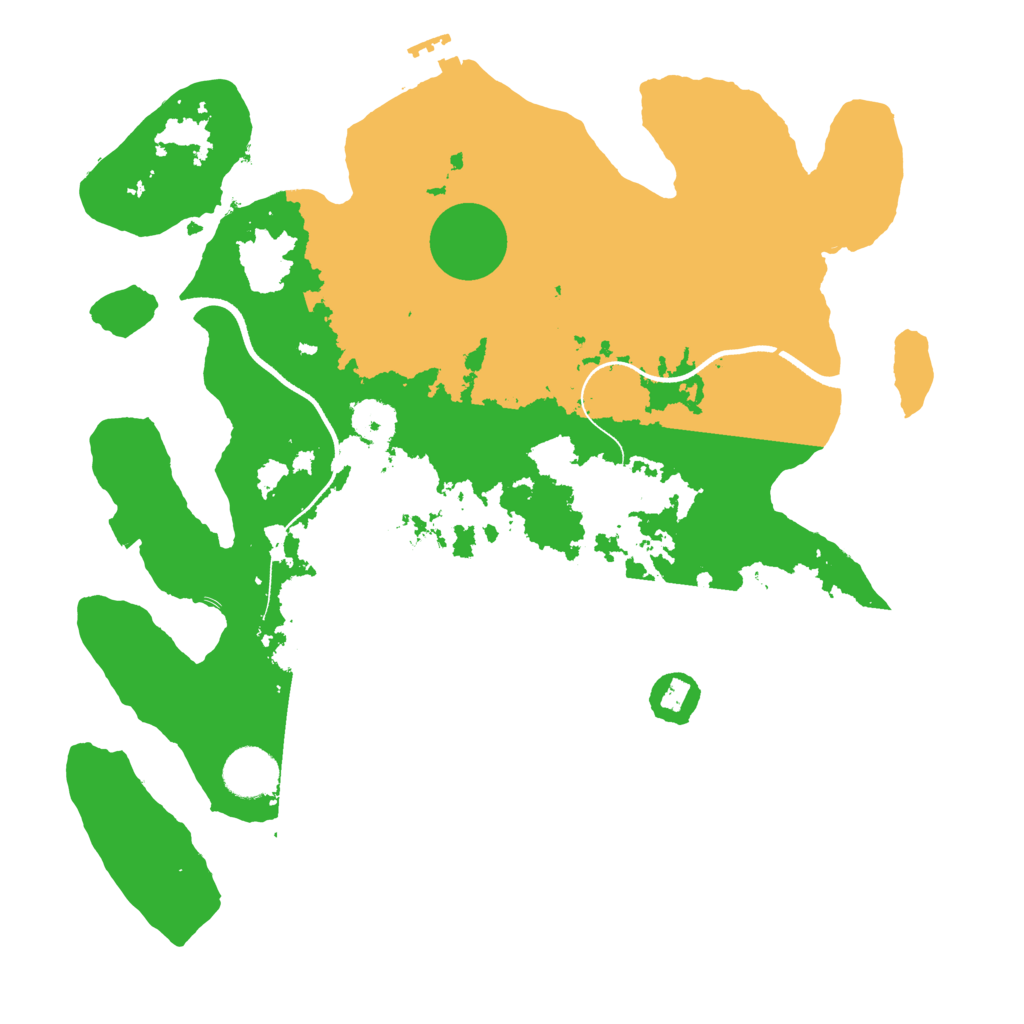 Biome Rust Map: Procedural Map, Size: 3500, Seed: 823767591