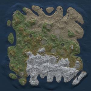 Thumbnail Rust Map: Procedural Map, Size: 4500, Seed: 983077758, 19 Monuments