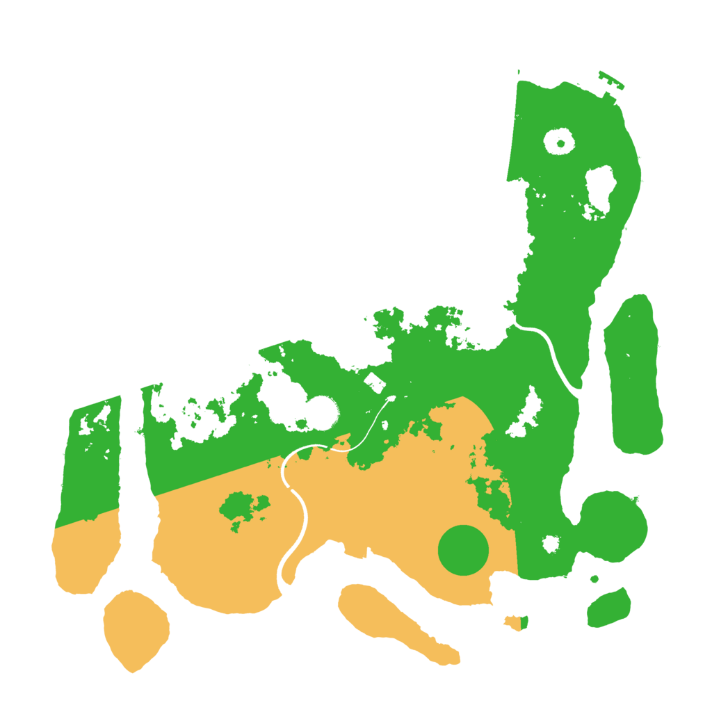 Biome Rust Map: Procedural Map, Size: 3700, Seed: 453986