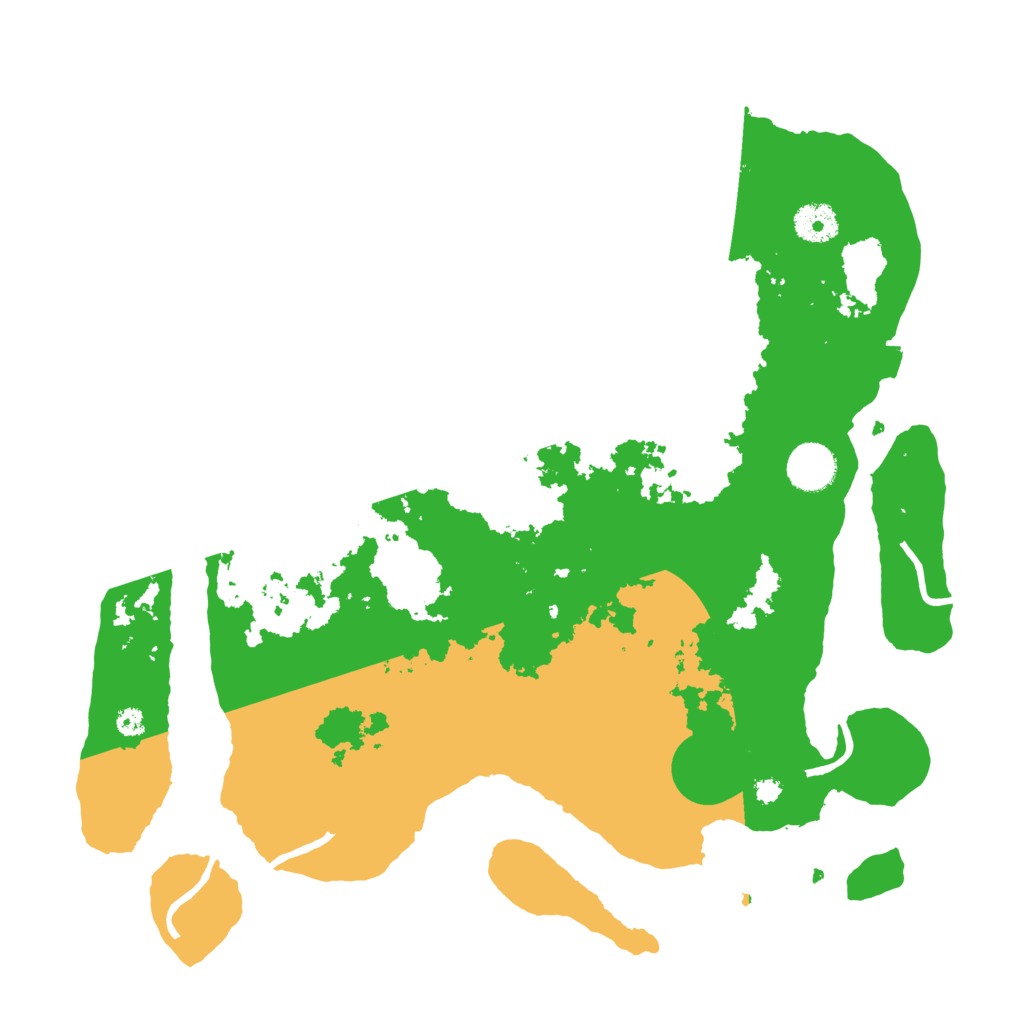 Biome Rust Map: Procedural Map, Size: 3700, Seed: 453986