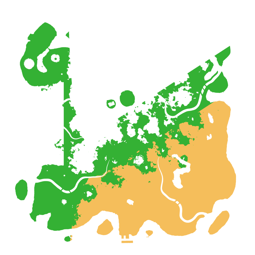 Biome Rust Map: Procedural Map, Size: 4500, Seed: 97123