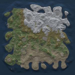 Thumbnail Rust Map: Procedural Map, Size: 4250, Seed: 62273, 18 Monuments