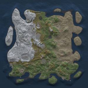 Thumbnail Rust Map: Procedural Map, Size: 4000, Seed: 1520365274, 16 Monuments