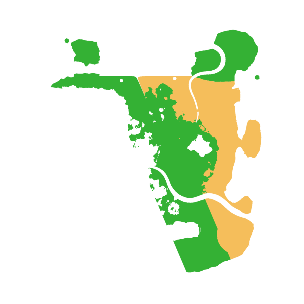 Biome Rust Map: Procedural Map, Size: 2600, Seed: 32