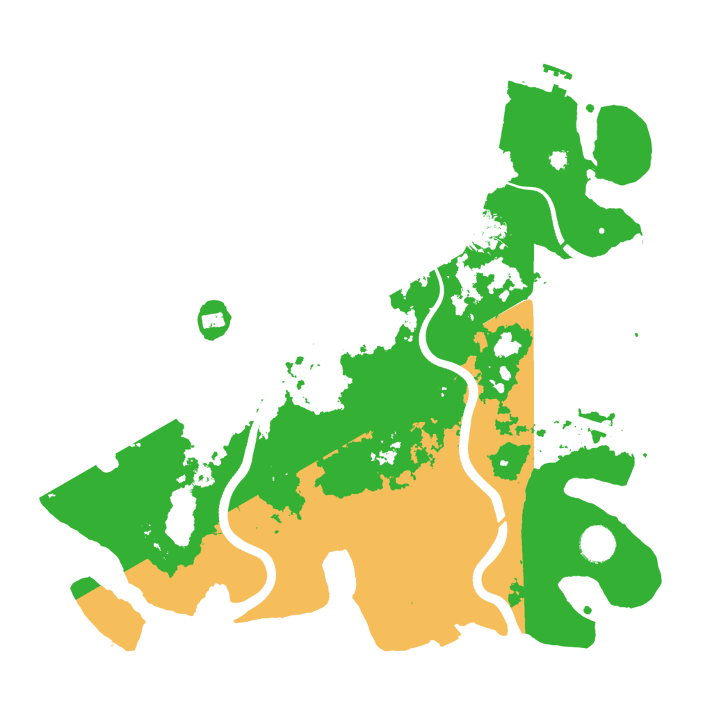 Biome Rust Map: Procedural Map, Size: 3500, Seed: 90617471