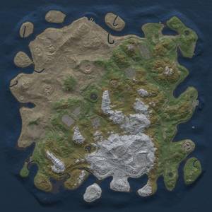 Thumbnail Rust Map: Procedural Map, Size: 4500, Seed: 1752074743, 19 Monuments