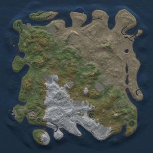 Thumbnail Rust Map: Procedural Map, Size: 4250, Seed: 1826239368, 19 Monuments