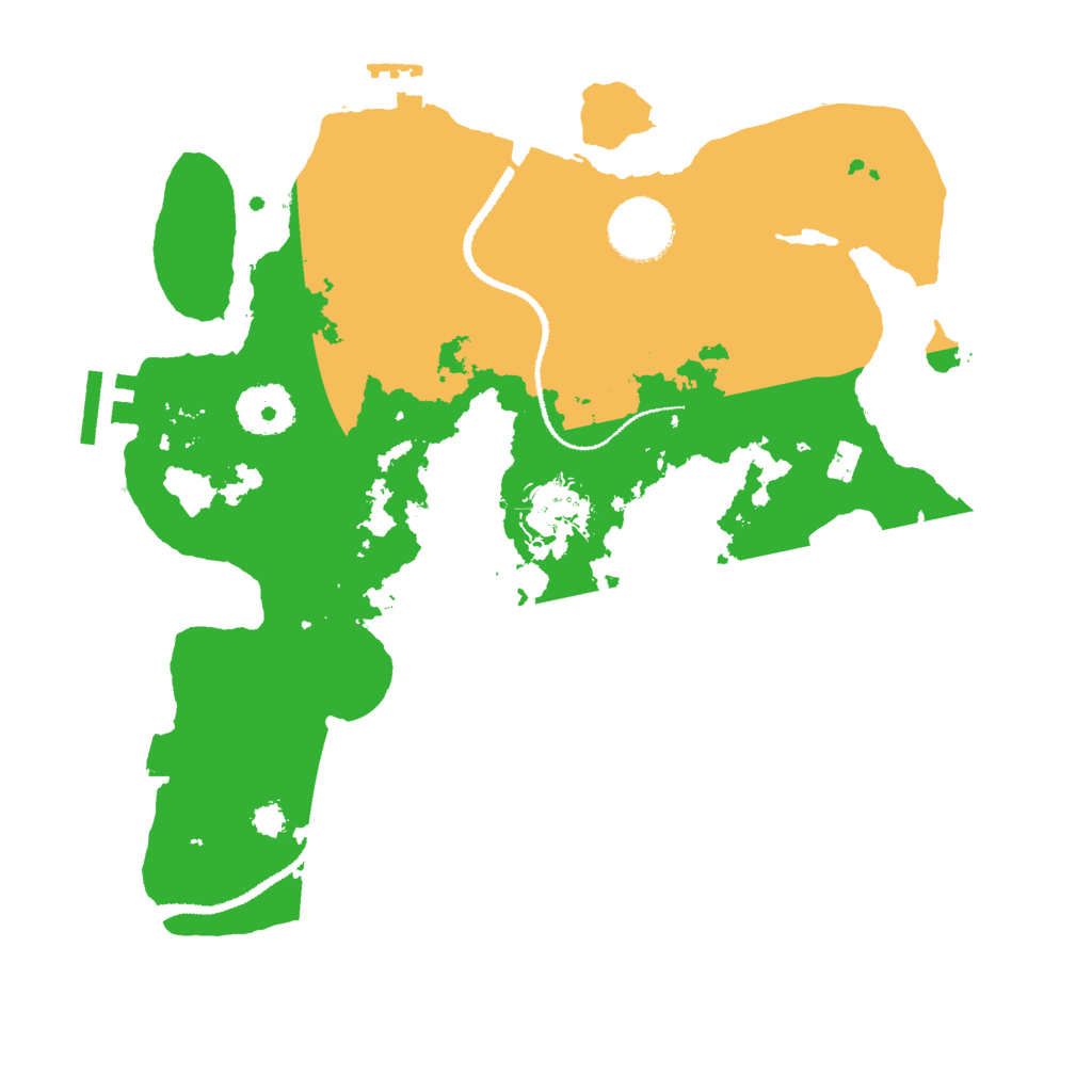 Biome Rust Map: Procedural Map, Size: 3000, Seed: 132654