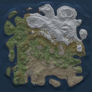 Thumbnail Rust Map: Procedural Map, Size: 4250, Seed: 32879736, 18 Monuments