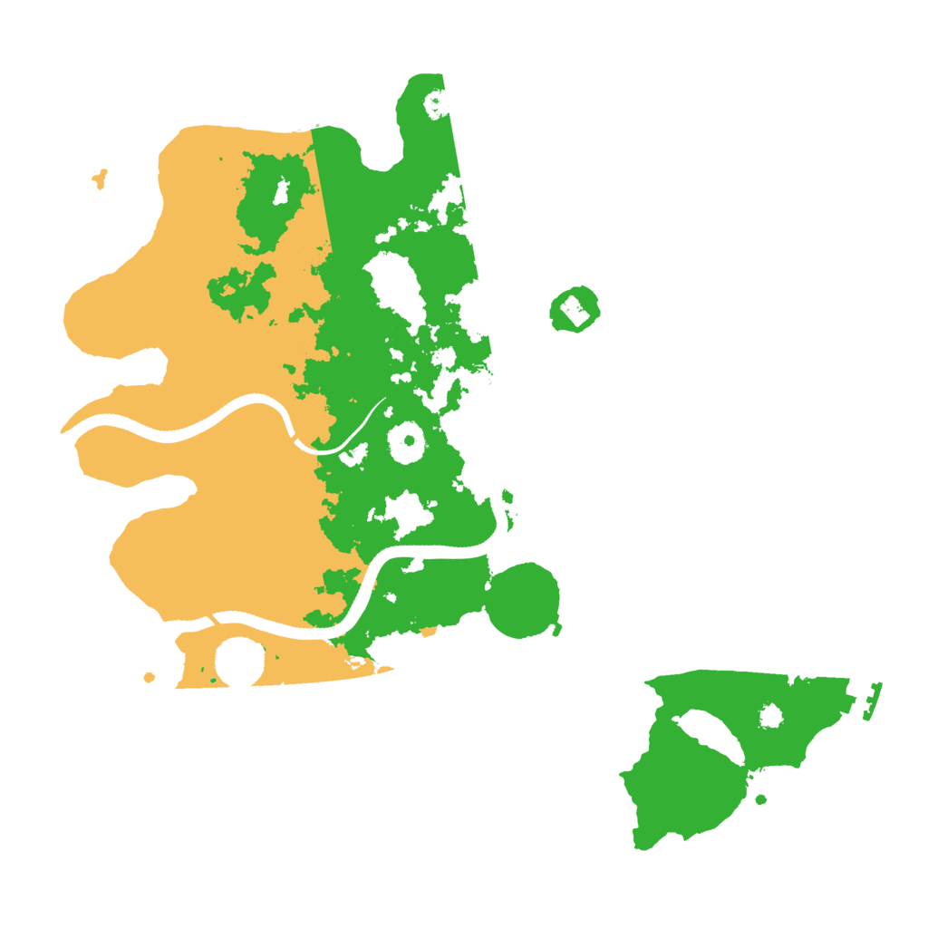 Biome Rust Map: Procedural Map, Size: 3500, Seed: 961480094