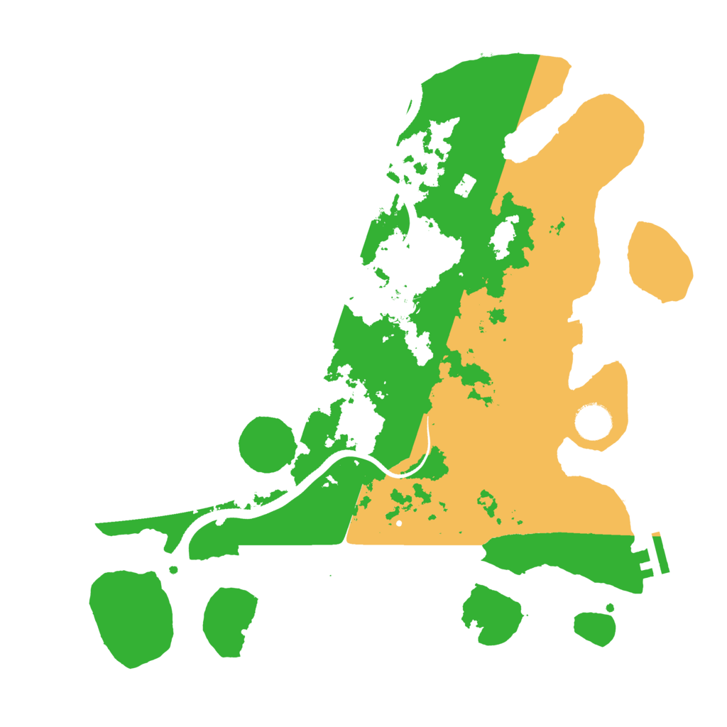 Biome Rust Map: Procedural Map, Size: 3500, Seed: 632299861