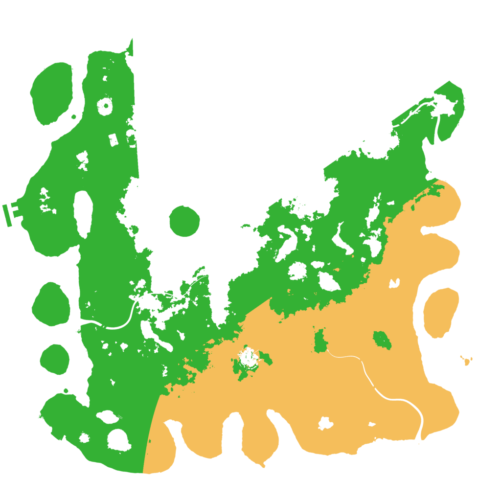Biome Rust Map: Procedural Map, Size: 4500, Seed: 1177711