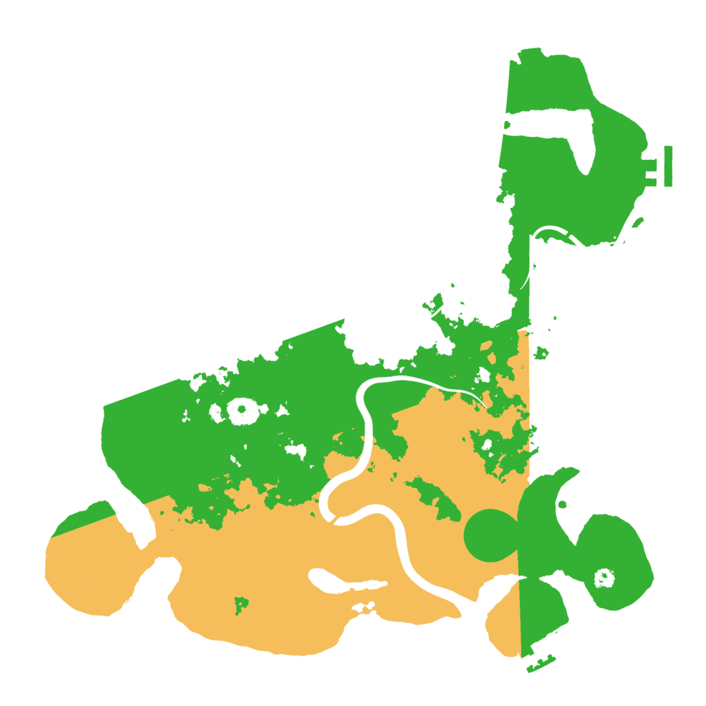 Biome Rust Map: Procedural Map, Size: 3500, Seed: 26644134