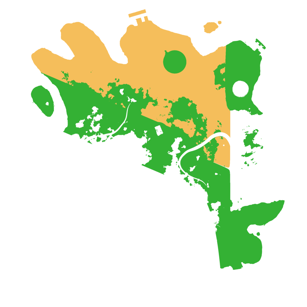 Biome Rust Map: Procedural Map, Size: 3500, Seed: 416345731