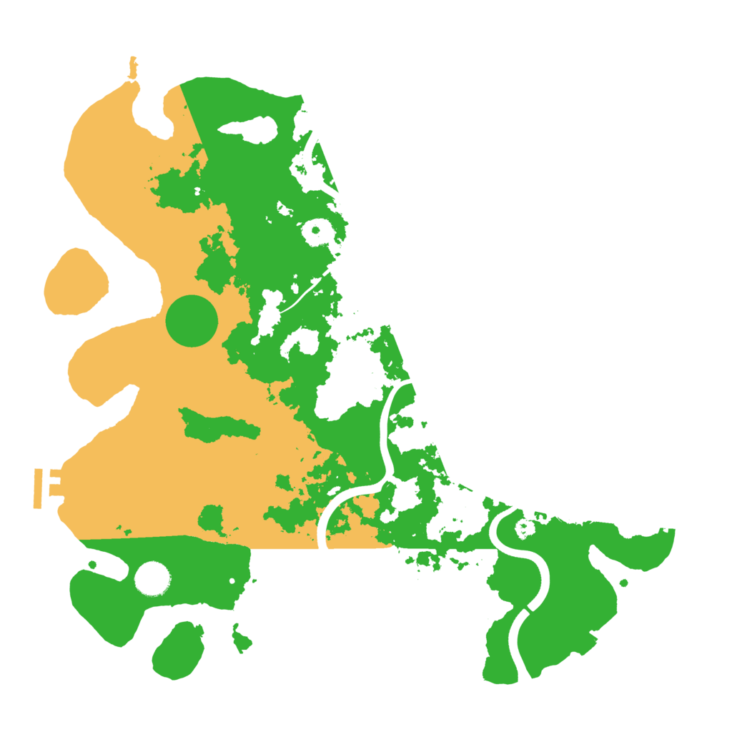 Biome Rust Map: Procedural Map, Size: 3700, Seed: 619919994
